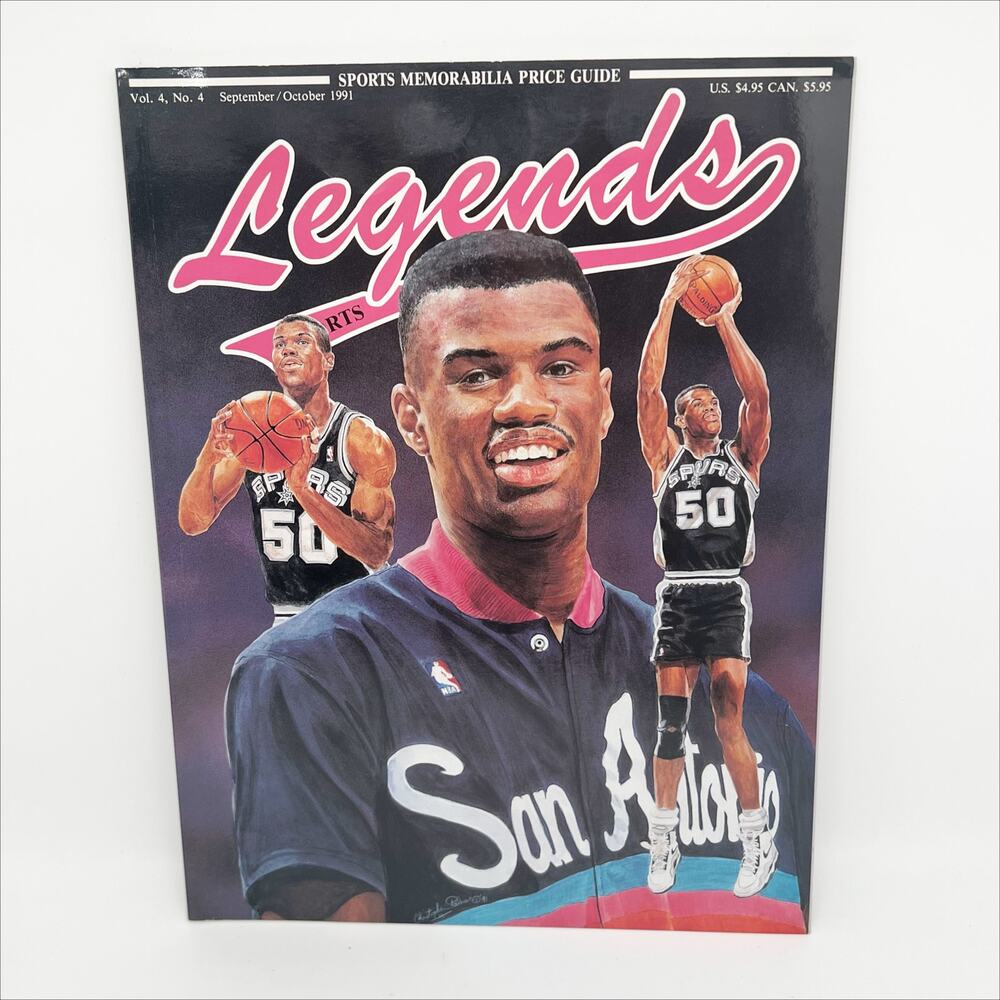 Legends Sports Memorabilia Magazine September/October 1991 David Robinson